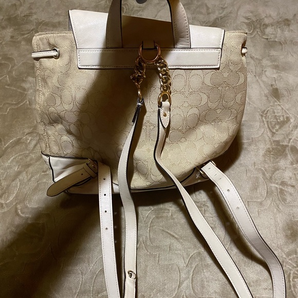 Used- coach backpack purse main image 5